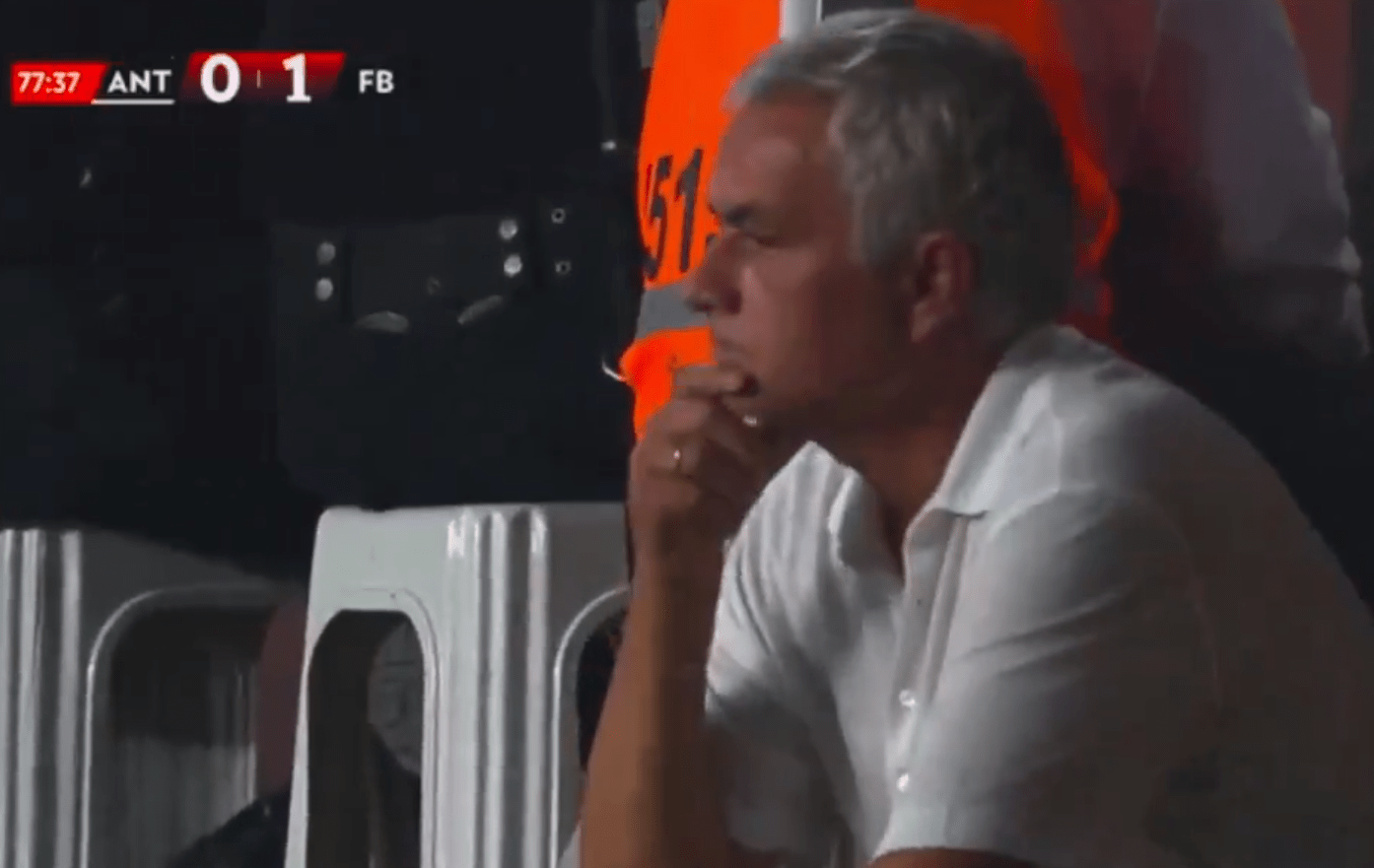 Jose Mourinho on the sideline